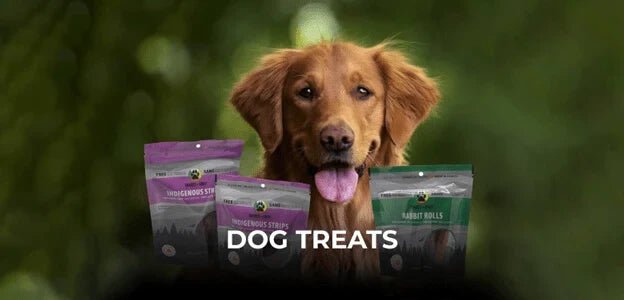 Single ingredient dog treats made from rabbit, beaver, bison, elk and venison